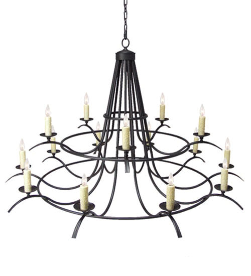 Meyda 78" Wide Octavia 15 Light Chandelier 116257