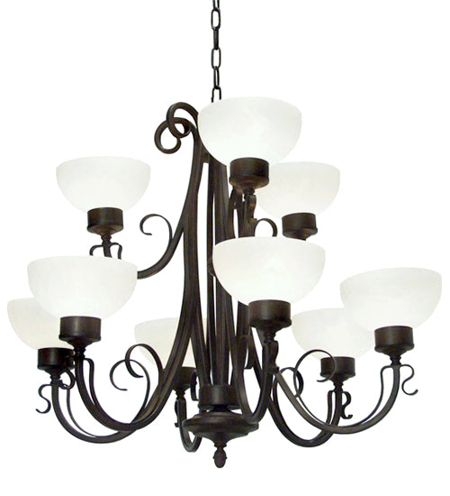 Meyda 36" Wide Mirasol 9 Light Chandelier 116424