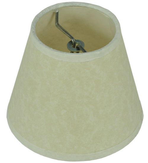 Meyda  5"W X 4"H Aged Celadon Beige Parchment Shade '116558