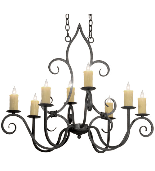 Meyda 36"L Clifton 8 LT Oblong Chandelier '117288