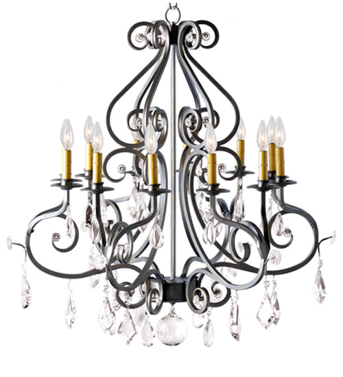 Meyda 32" Wide Gia 12 Light Chandelier '117525