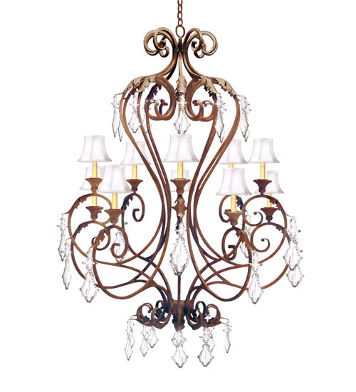 Meyda 42" Wide Josephine 10 Light Chandelier '118198