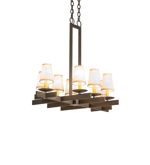 Meyda 36" Long Dante 8 Light Oblong Chandelier '118284