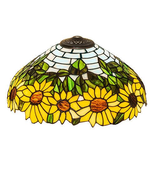 Meyda 16" Wide Wild Sunflower Shade '119557