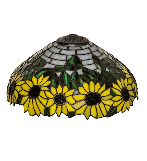 Meyda 16" Wide Wild Sunflower Shade '119557