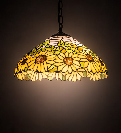 Meyda 16" Wide Wild Sunflower Pendant '119560