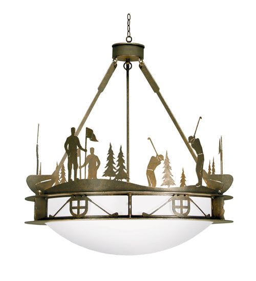 Meyda 32" Wide Fairway Inverted Pendant 120162