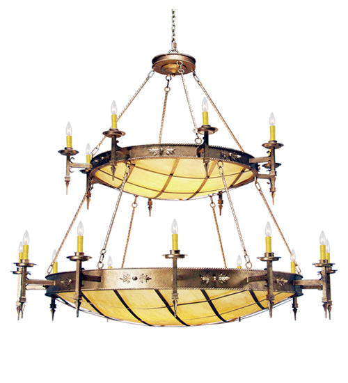 Meyda 72" Wide Valencia Two Tier Chandelier 120180