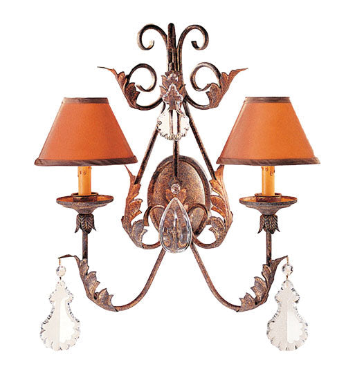 Meyda 21" Wide French Elegance 2 Light Wall Sconce- 120225