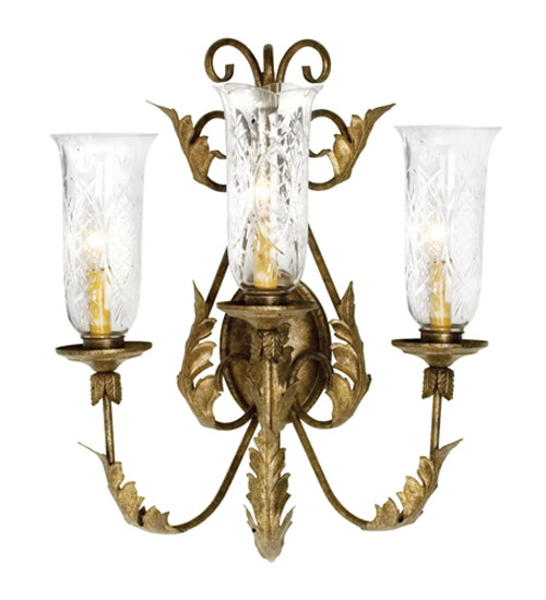 Meyda 21" Wide French Elegance 3 Light Wall Sconce 120226