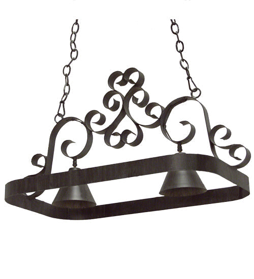 Meyda 32" Long Hayley 2 Light Pot Rack 120296