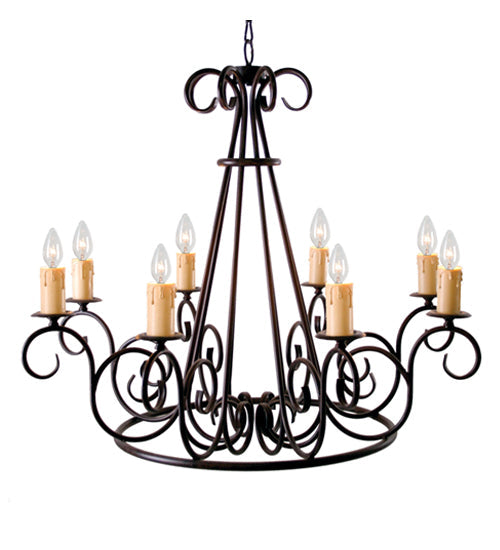 Meyda 42" Wide Marguerite 8 Light Chandelier 120307