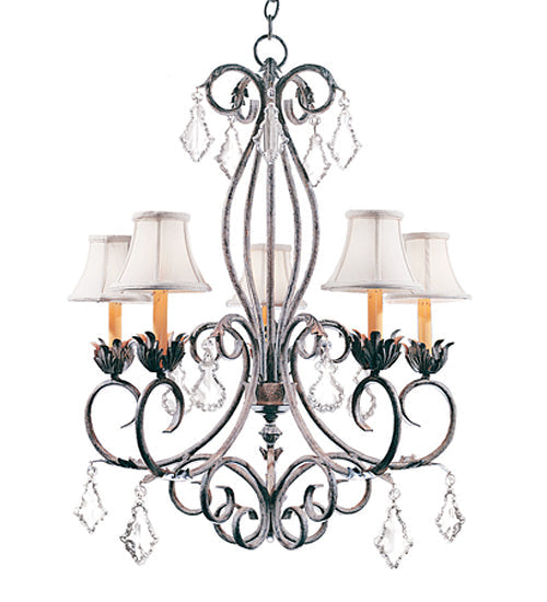 Meyda 28" Wide Felicia 5 Light Chandelier '120311