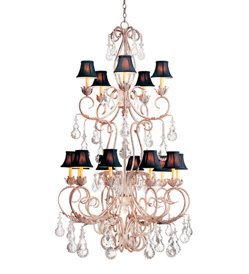 Meyda 42" Wide Alexandria 15 Light Two Tier Chandelier '120319