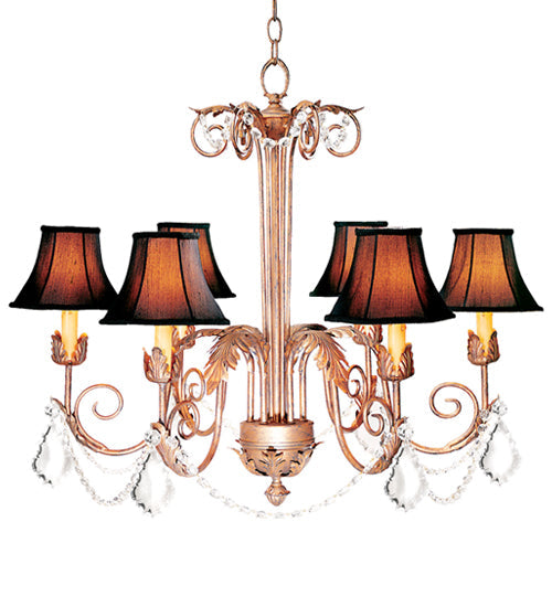 Meyda 28" Wide Lindsay 6 Light Chandelier '120321