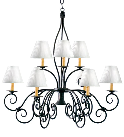 Meyda 26" Wide Grace 10 Light Two Tier Chandelier '120350