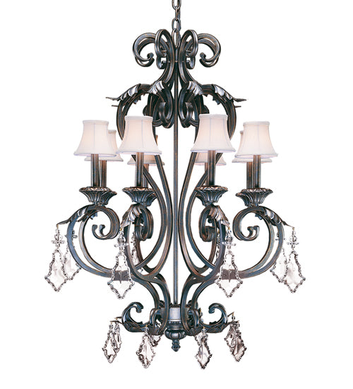 Meyda 28" Wide Josephine 8 Light Chandelier- 120430