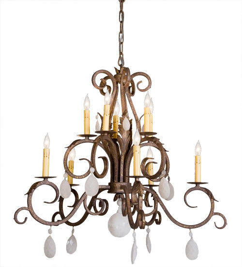 Meyda 32" Wide Anassa 10 Light Chandelier 120832