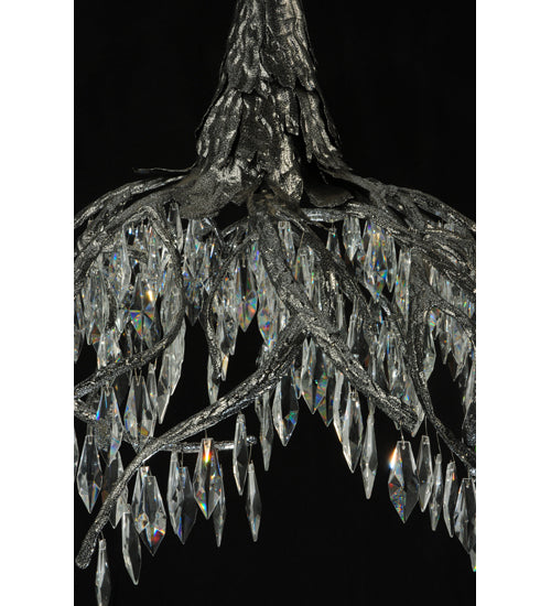 Meyda 38" Long Winter at Stillwater Crystal Chandelier- 124644