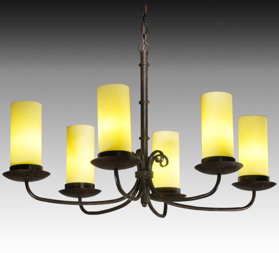 Meyda 38"L Atria 6 LT Oblong Chandelier 126616