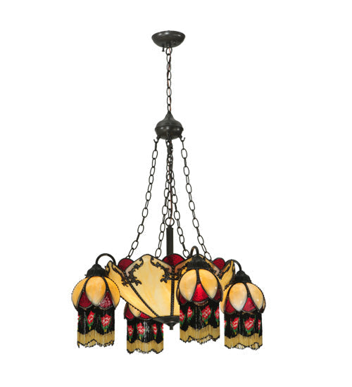 Meyda 29"W Isabella 4 Arm Chandelier 128352