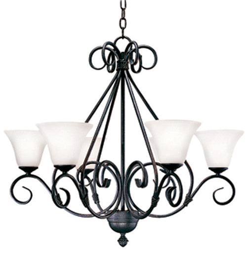 Meyda 30" Wide Olivia 6 Light Chandelier '129201