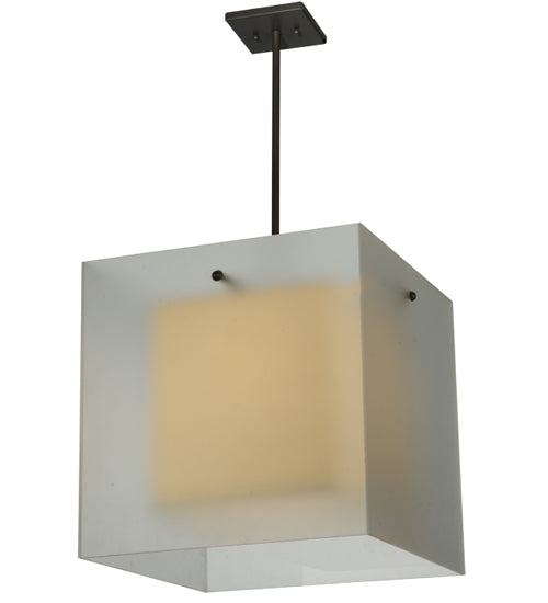 Meyda 17.5"Sq Quadrato Shadow Box Pendant 130764