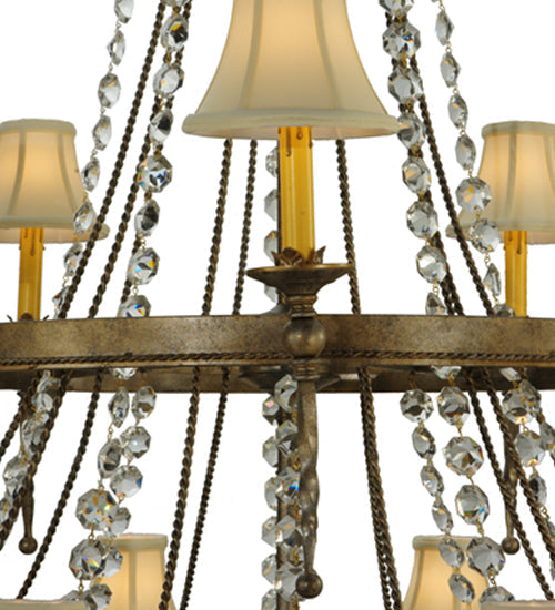 Meyda 48" Wide Amaury 15 Light Two Tier Chandelier- 132050