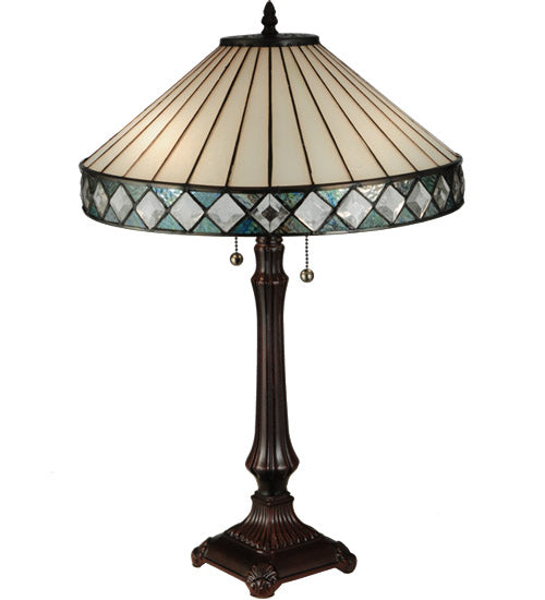 Meyda  25"H Diamondring Table Lamp '134537