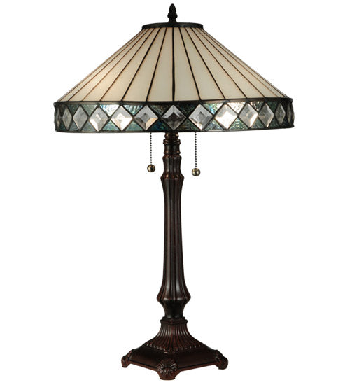 Meyda  25"H Diamondring Table Lamp '134537