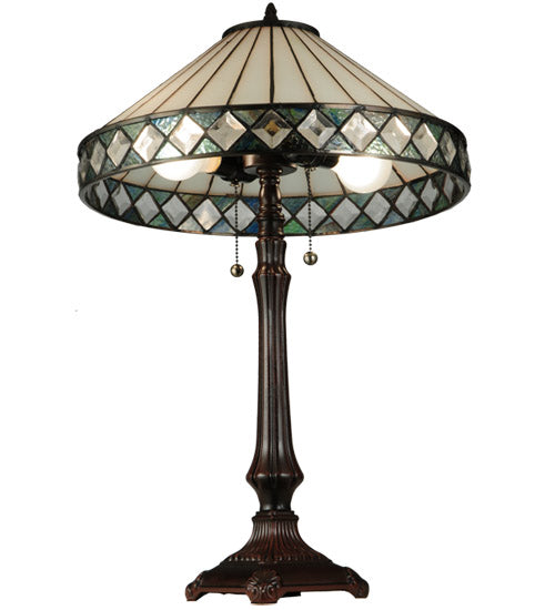 Meyda  25"H Diamondring Table Lamp '134537