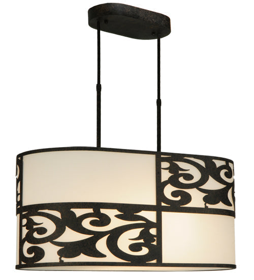 Meyda 33.5"L Clarabella Oblong Pendant '135275