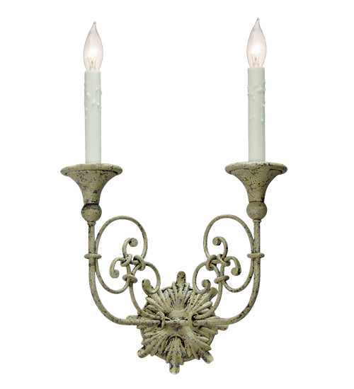 Meyda 14" Wide Rachelle 2 Light Wall Sconce '137119