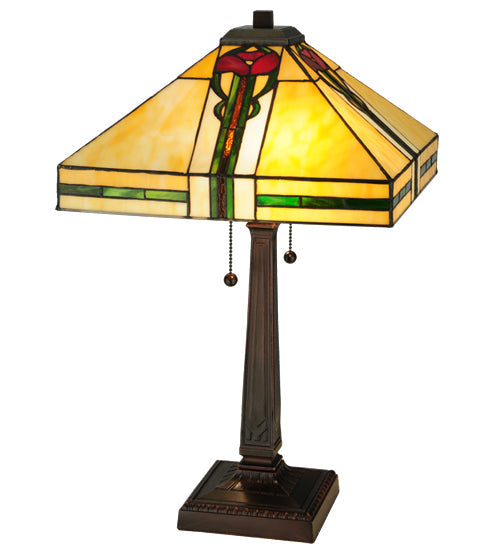 Meyda 23"H Parker Poppy Table Lamp '138117