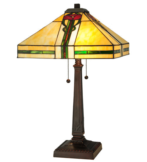 Meyda 23"H Parker Poppy Table Lamp '138117