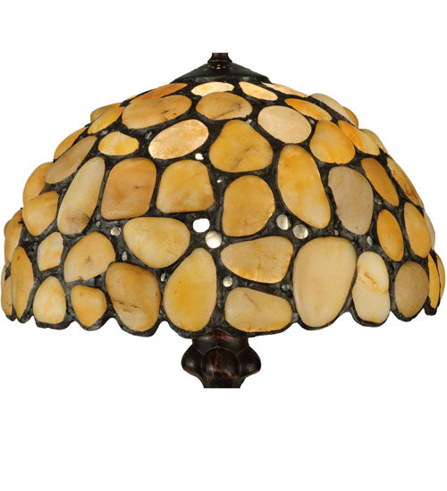 Meyda 19.5"H Agata Yellow Table Lamp '138123