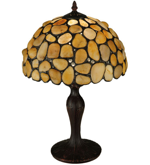 Meyda 19.5"H Agata Yellow Table Lamp '138123