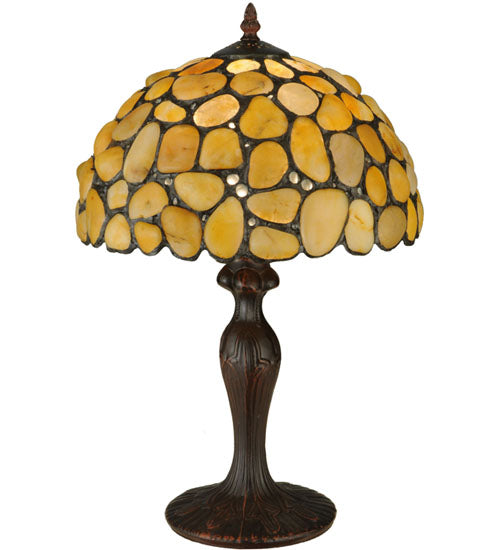 Meyda 19.5"H Agata Yellow Table Lamp '138123