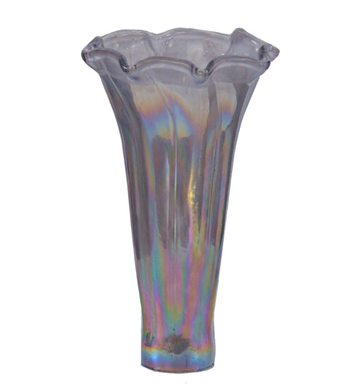 Meyda 3" Wide X 5" High Purple Iridescent Pond Lily Shade '13822