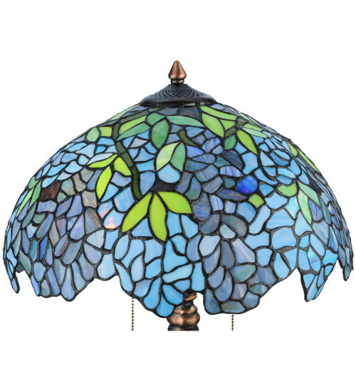 Meyda 25"H Tiffany Wisteria Table Lamp '139606