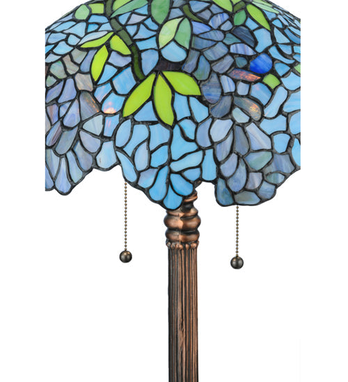 Meyda 25"H Tiffany Wisteria Table Lamp '139606