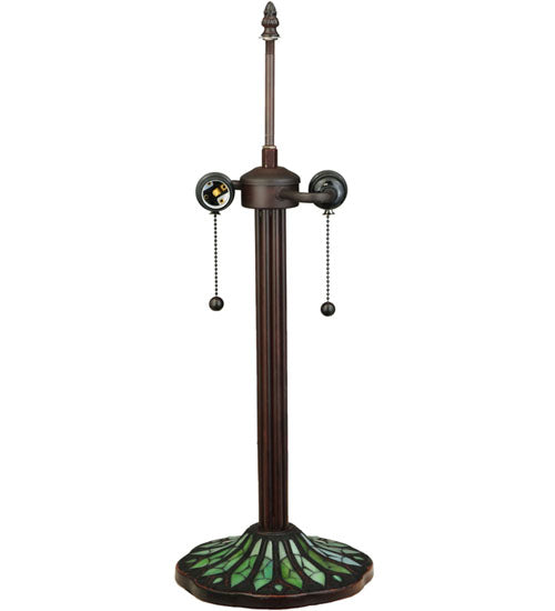 Meyda 23"H Tiffany Honey Locust Base Table Lamp '134540