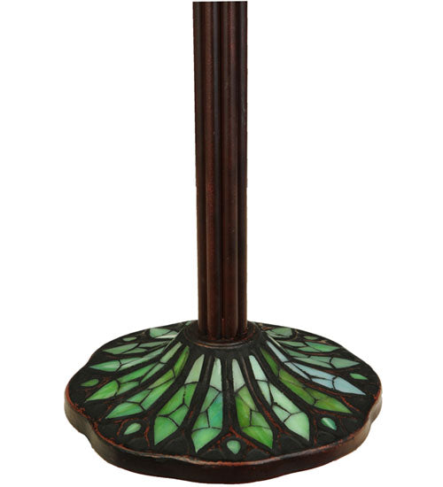 Meyda 23"H Tiffany Honey Locust Base Table Lamp '134540