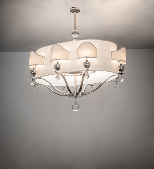 Meyda 50" Long Helena 8 Arm Oblong Chandelier '141785