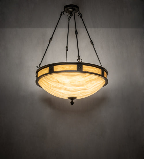 Meyda 28" Wide Capella Inverted Pendant '142727