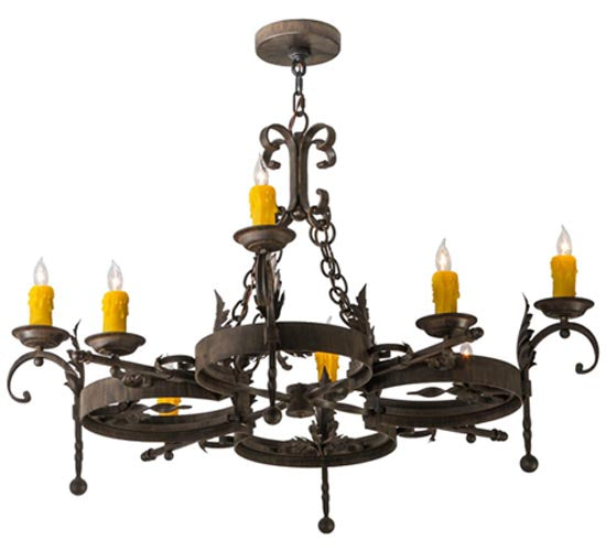 Meyda 42"W Andorra 8 LT Chandelier '142876