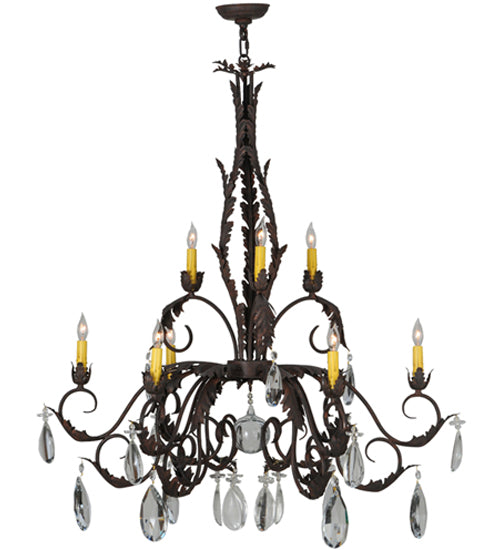 Meyda 38.5" Wide New Country French 9 Light Chandelier- 143064