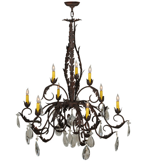 Meyda 38.5" Wide New Country French 9 Light Chandelier- 143064