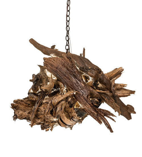 Meyda 38"w Driftwood Led Pendant- 143814