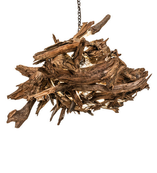 Meyda 38"w Driftwood Led Pendant- 143814